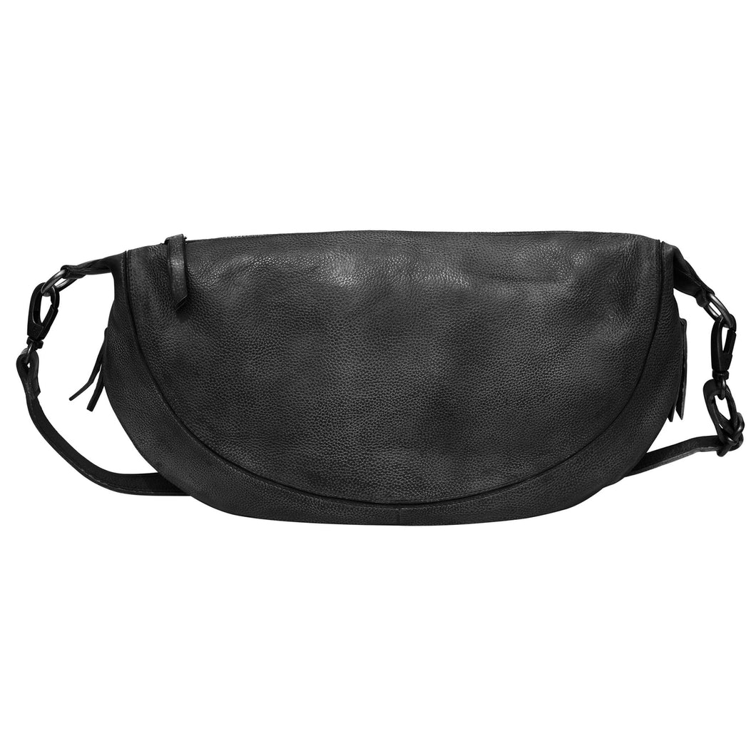 Black Callie Handcrafted Leather Sling/Crossbody Bags