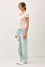Load image into Gallery viewer, Blush Double Lined Scoop Neck Cap Sleeve Top
