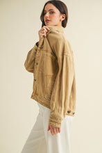 Load image into Gallery viewer, Back Pleated Jacket Mustard Seed
