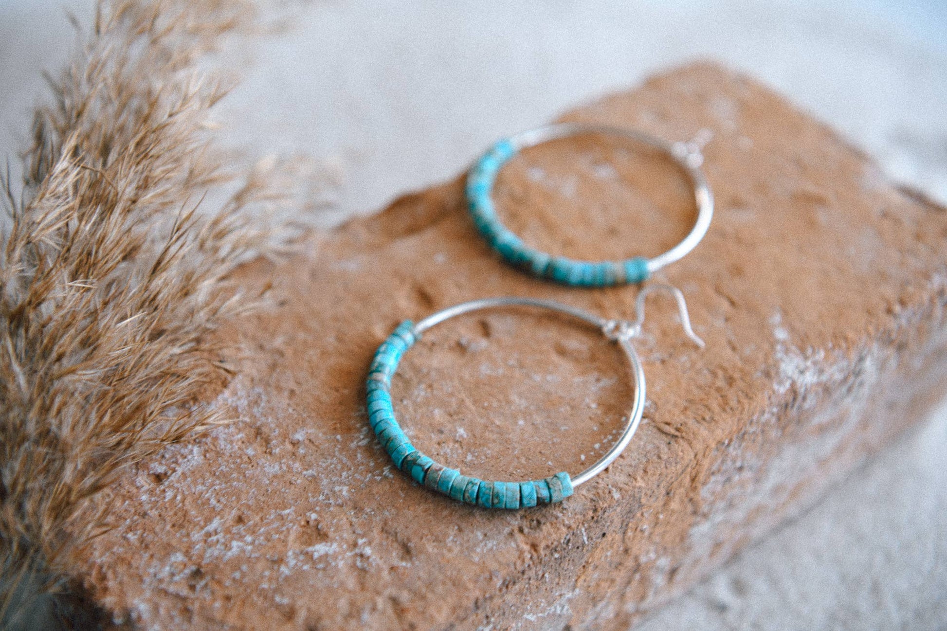 Far Out Sterling Silver and Gemstone Hoops 