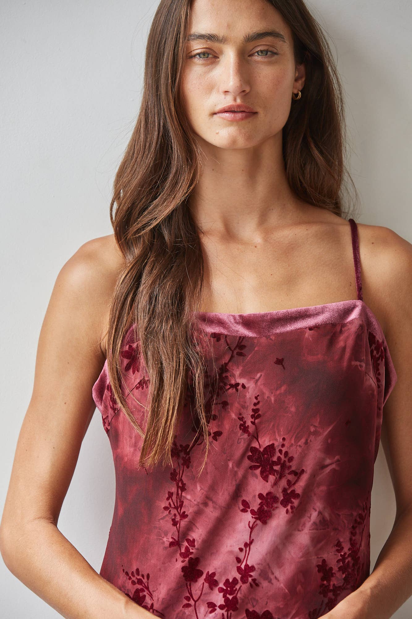 Woven Floral Print Square Neck Sleeveless Midi