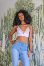 Load image into Gallery viewer, Lilac Longline Lace Bralette Leto Accessories
