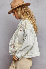 Load image into Gallery viewer, Patchwork Cropped Jacket
