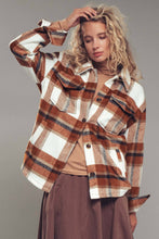 Load image into Gallery viewer, Plaid Button-Down Jacket
