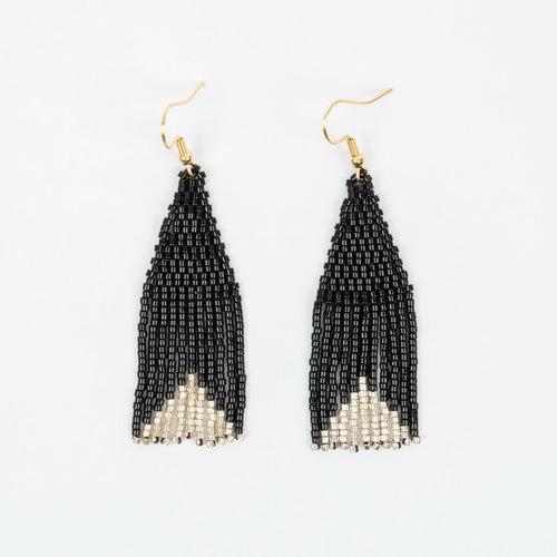 Black Beaded Earrings Altiplano