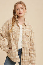Load image into Gallery viewer, Natural Plaid Shacket
