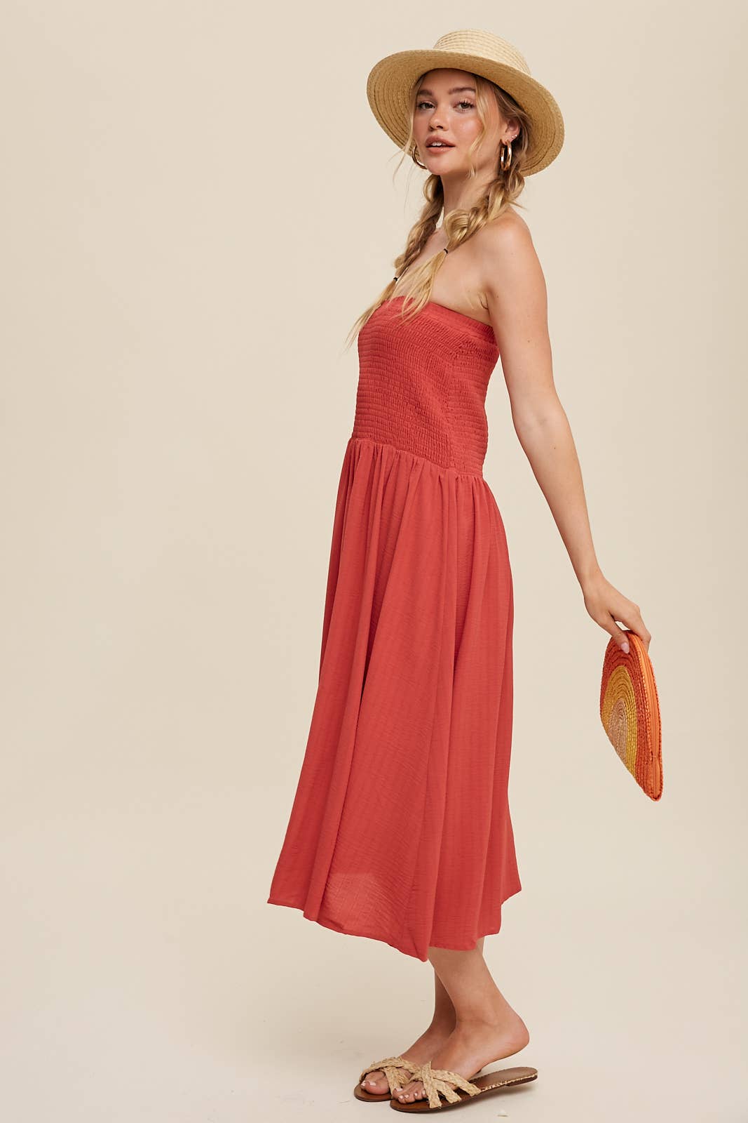 Convertible Shirred Maxi Skirt & Dress