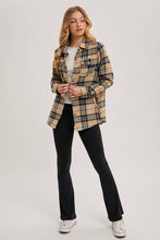 Load image into Gallery viewer, FLANNEL PLAID SHACKET
