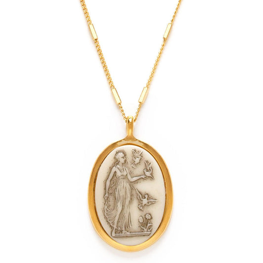 Aphrodite  Vintage Cameo Necklace 