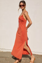 Load image into Gallery viewer, Sunset Orange Midi Dress
