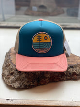 Load image into Gallery viewer, Turquoise Cambria Trucker Hat
