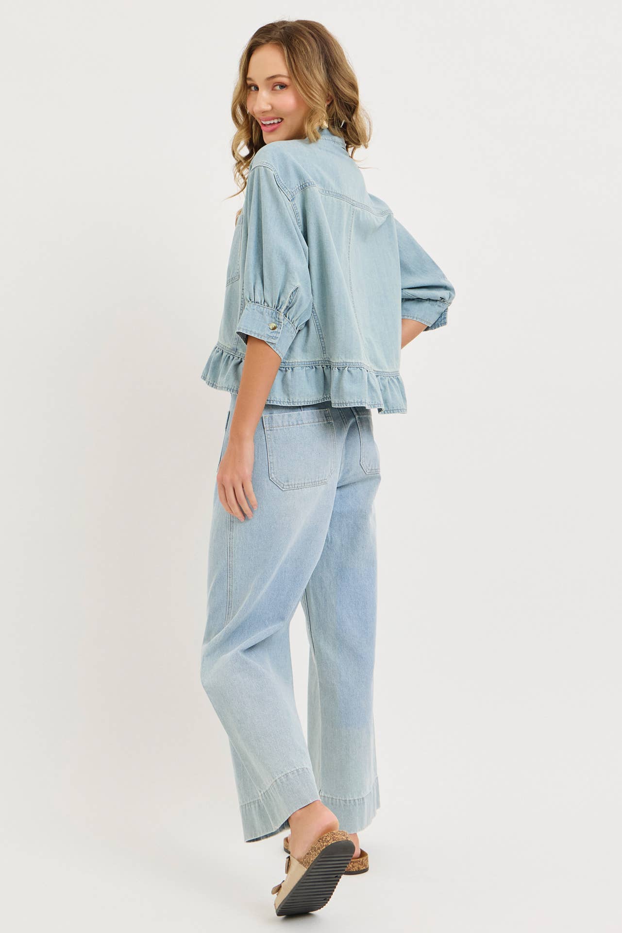 Washed Denim Everyday Chambray Top