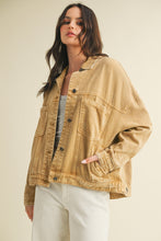 Load image into Gallery viewer, Back Pleated Jacket Mustard Seed
