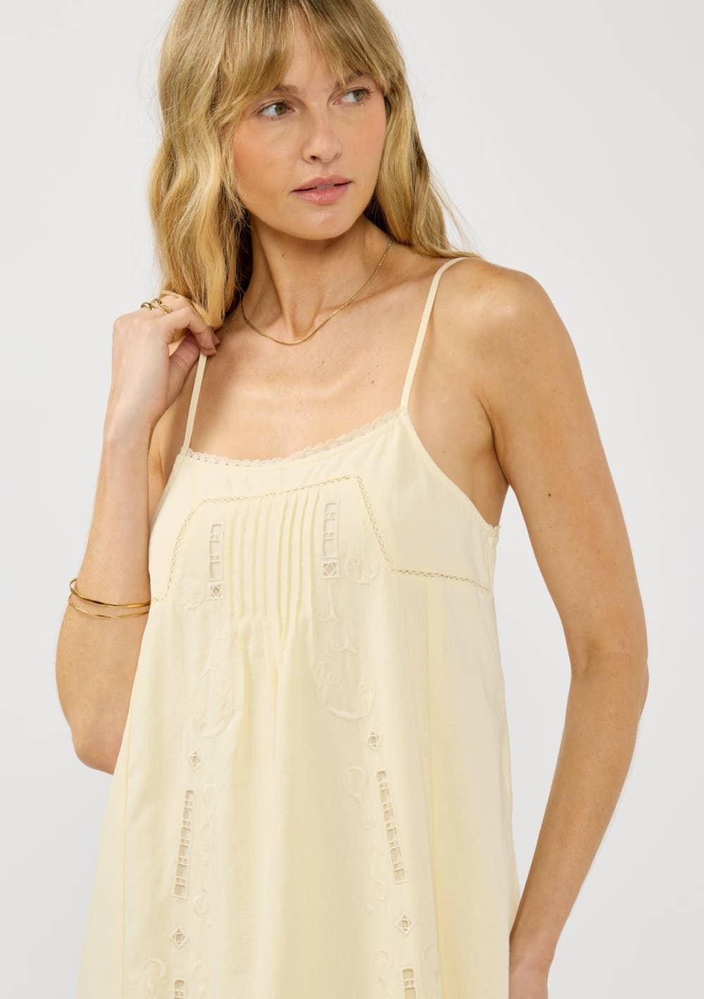Spaghetti Strap Lace Cutout Maxi Dress 