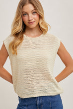 Load image into Gallery viewer, Sheer Open Knit Sweater Top
