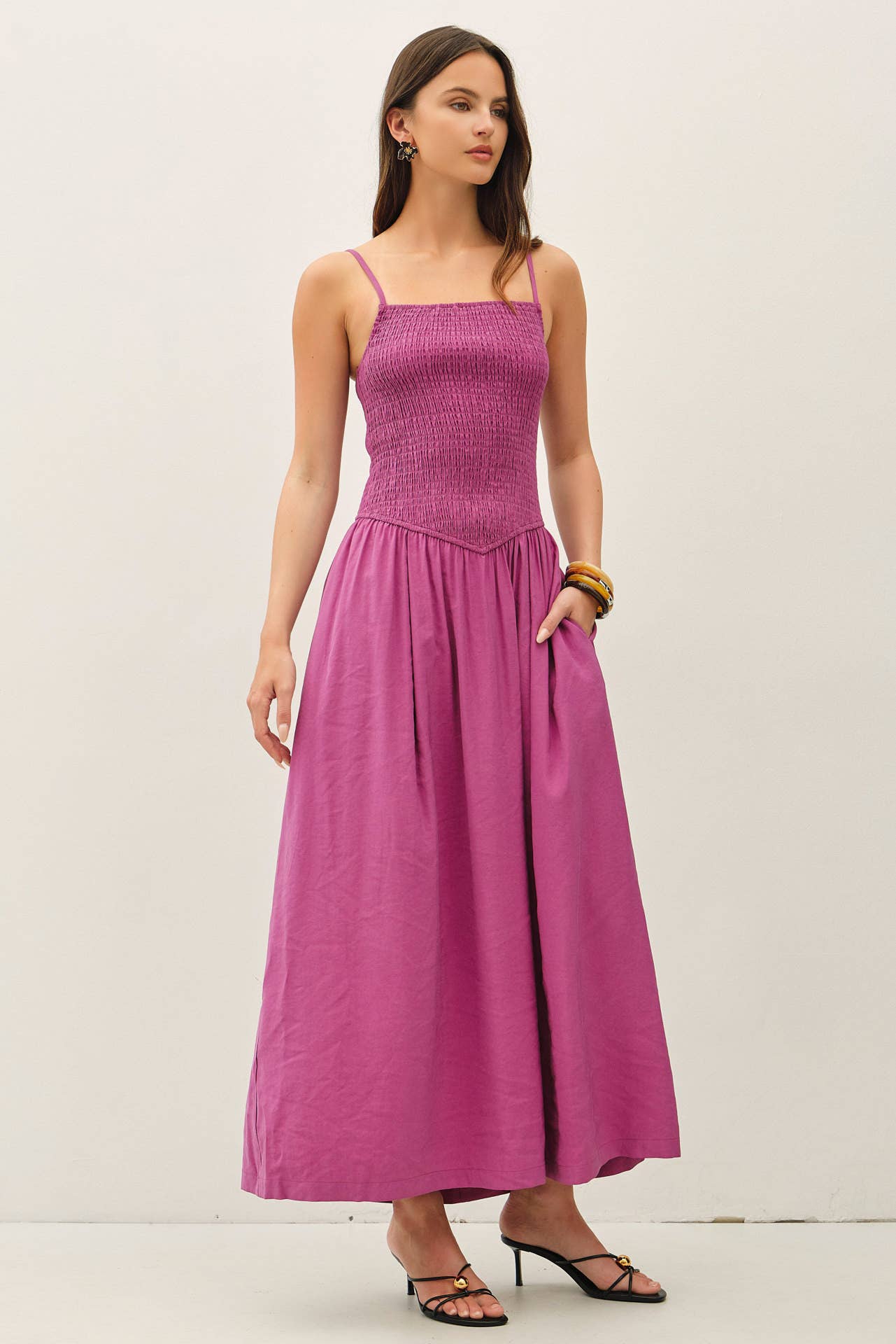 Mulberry Drop Waist Midi 