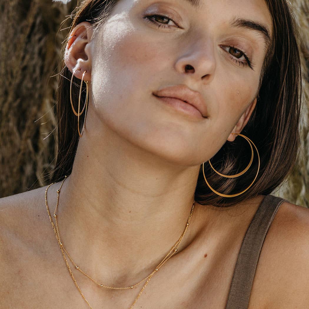 2" Classic Hoop Earrings 