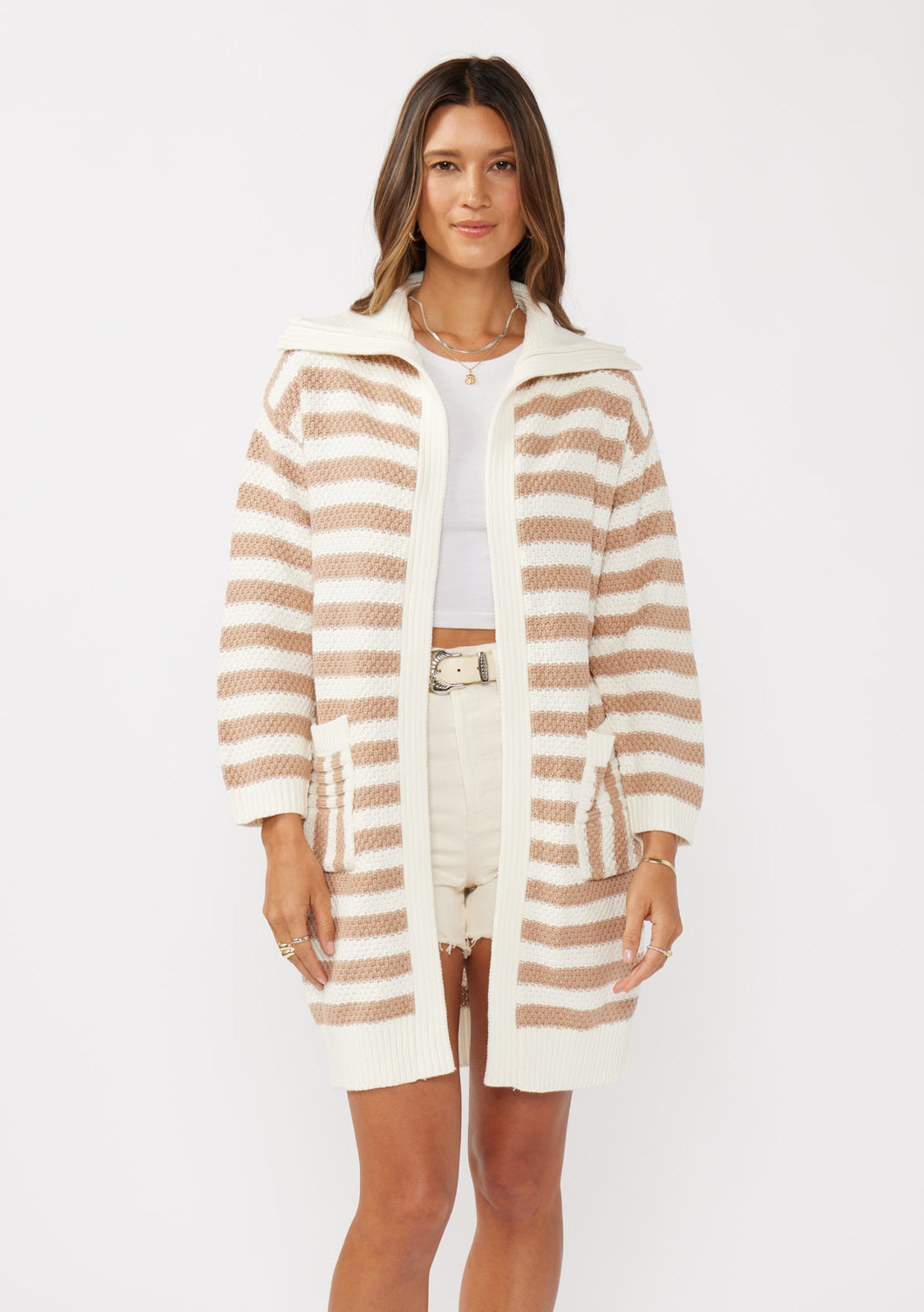 Oversized Striped Long Sweater