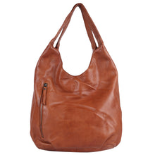 Load image into Gallery viewer, Cognac Camila Leather Handbag
