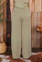 Load image into Gallery viewer, Olive High Waist Drawstring Pants Blu Pepper
