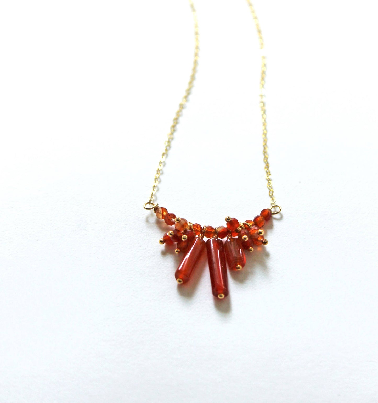 Cluster of Carnelian Necklace