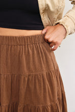 Load image into Gallery viewer, Dark Latte Corduroy Skirt
