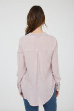 Load image into Gallery viewer, Burgundy Striped Button Down Blu Pepper
