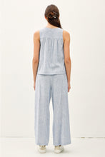 Load image into Gallery viewer, Striped Henley Tank Top

