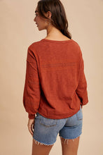 Load image into Gallery viewer, Lace Inset Long Sleeve Top
