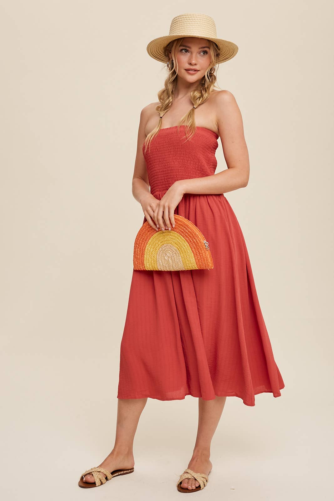 Convertible Shirred Maxi Skirt & Dress