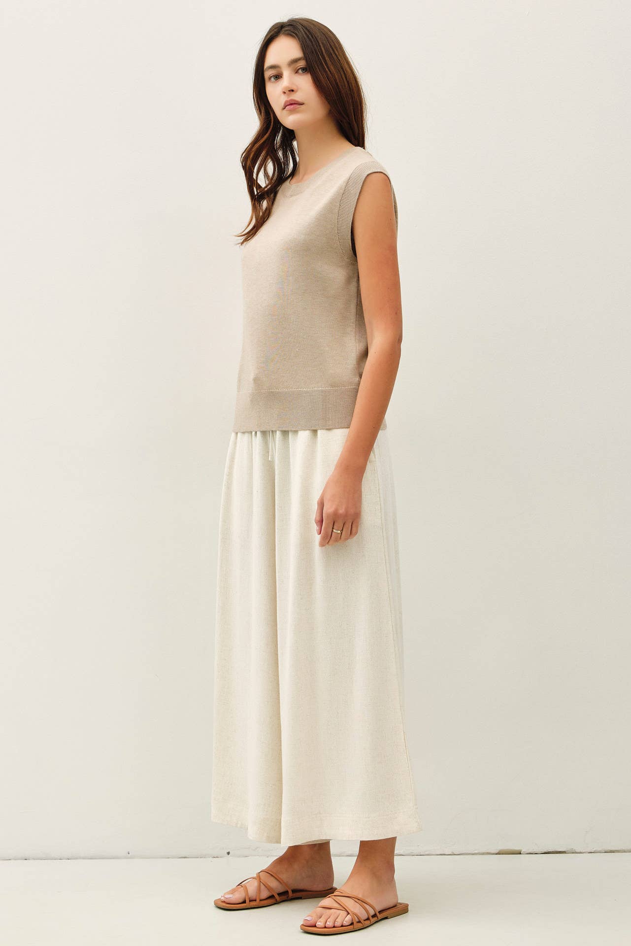 Linen Palazzo Pants 