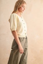 Load image into Gallery viewer, Butter Puff Sleeve Cardigan
