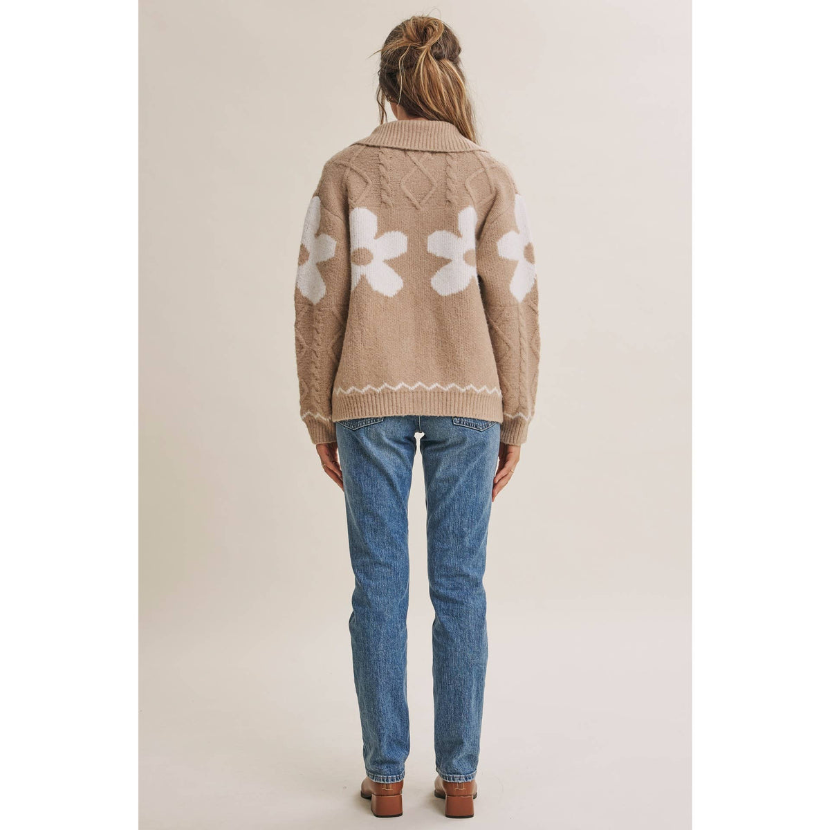 French Cotton Floral Cardigan