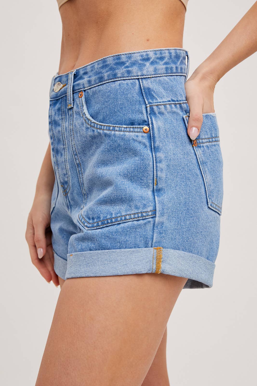 Western Style Denim Shorts