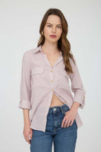 Load image into Gallery viewer, Burgundy Striped Button Down Blu Pepper
