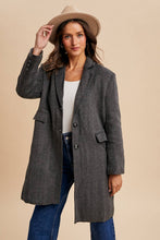Load image into Gallery viewer, Herringbone Duster Coat

