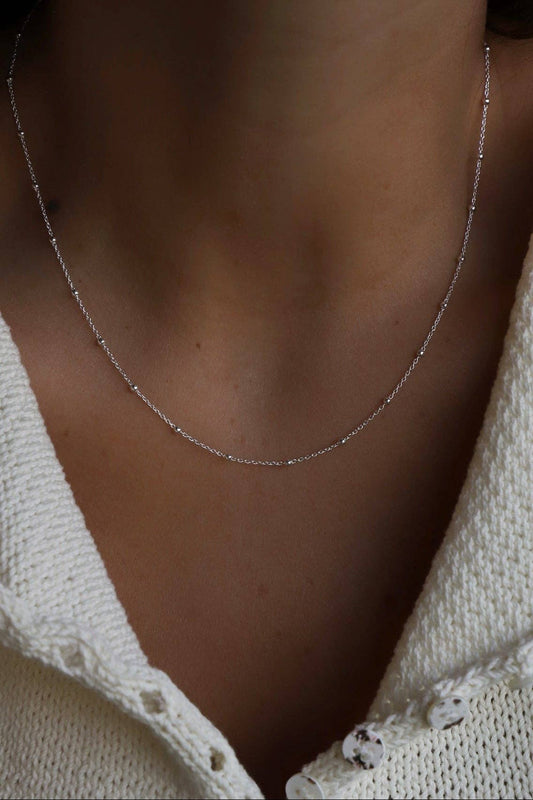 Sterling Silver Satellite Chain Necklace