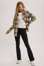 Load image into Gallery viewer, FLANNEL PLAID SHACKET
