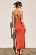 Load image into Gallery viewer, Sunset Orange Midi Dress
