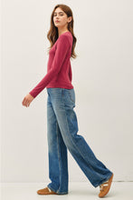 Load image into Gallery viewer, Burgundy Basic Long Sleeve
