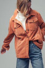 Load image into Gallery viewer, Oversized Sherpa Lined Corduroy Shacket
