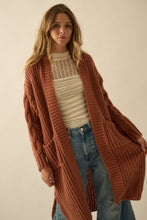 Load image into Gallery viewer, Sunburn Chunky Cable Knit Cardigan
