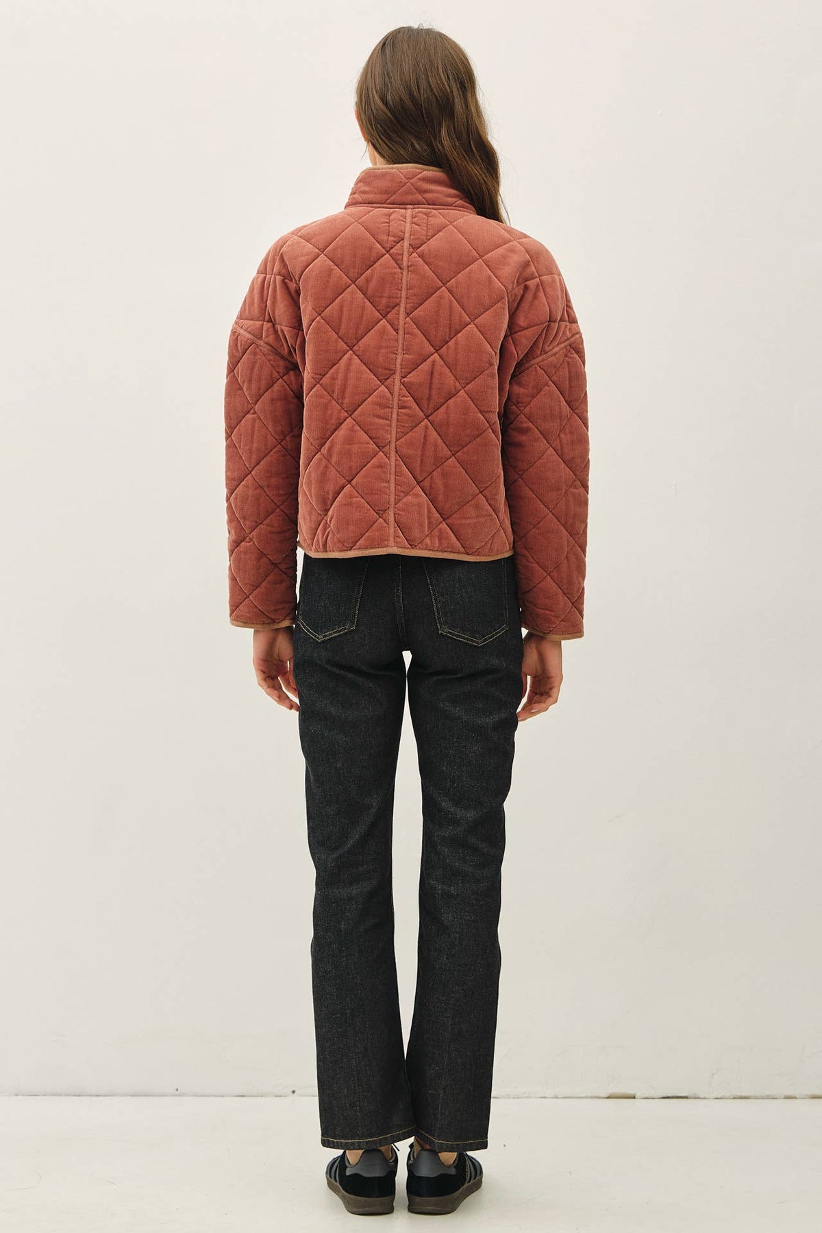 Quilted Corduroy Cropped Jacket