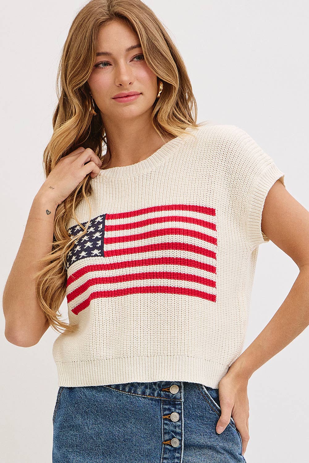 Stars & Stripes American Flag Sweater