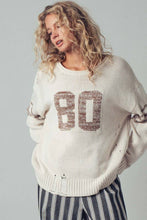 Load image into Gallery viewer, Varsity 80 Distressed Pullover
