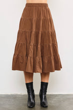 Load image into Gallery viewer, Dark Latte Corduroy Skirt
