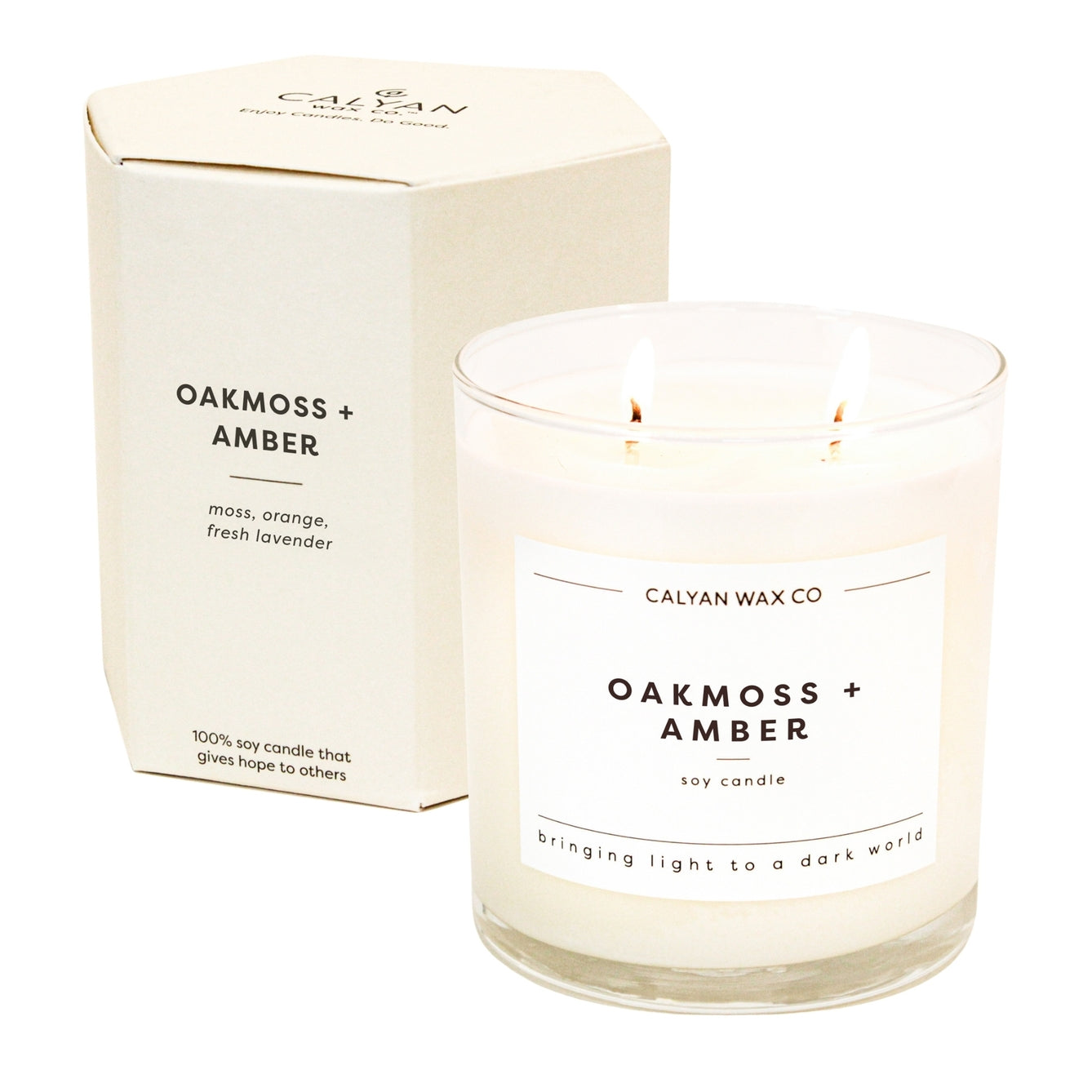 8.8 oz Oakmoss & Amber Calyan Candle 