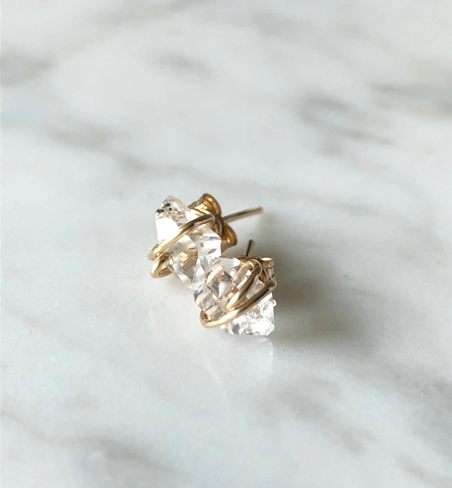 Herkimer Diamond Stud Earrings | Everyday Stud Earring