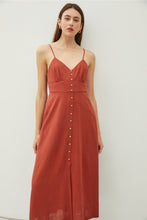 Load image into Gallery viewer, Sweetheart Neckline Button Down Dress
