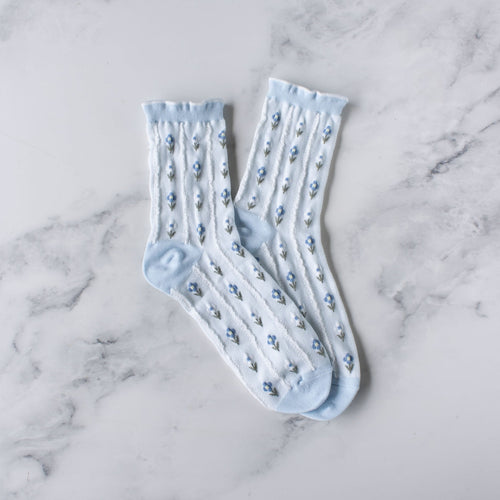 Floral Pastel Socks Tiepology